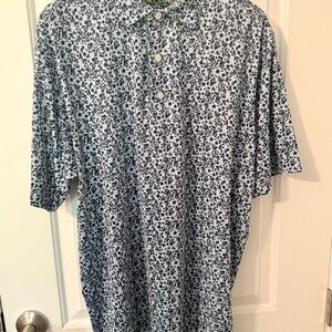 Men's Blue Floral Shirt